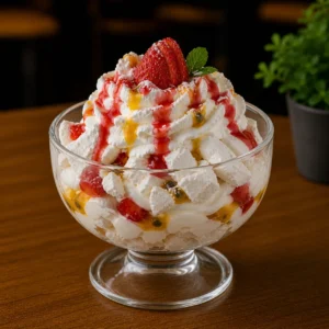 fresas con crema